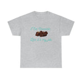 I Eat Chocolate Black/Aqua Tee