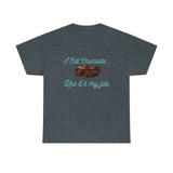 I Eat Chocolate Black/Aqua Tee