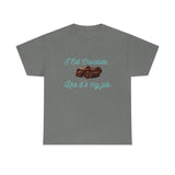 I Eat Chocolate Black/Aqua Tee