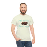 I Eat Chocolate Black/Aqua Tee
