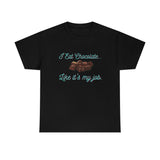 I Eat Chocolate Black/Aqua Tee